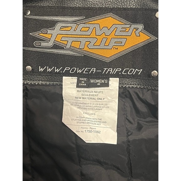 Women's Power Trip Black padded Armored Motorcycle‎ Jacket size Small - Picture 5 of 5